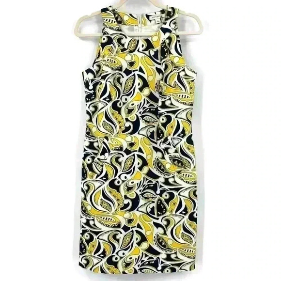 Banana Republic Paisley Shift Dress With Pockets - Picture 1 of 13